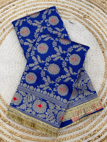 The Timeless Elegance of Blue: Introducing Our New Banarasi Saree