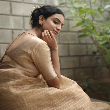 Monopoly Gold Tissue saree
