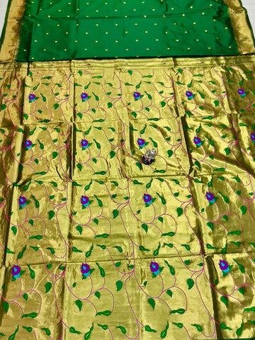 Green Paithani Saree