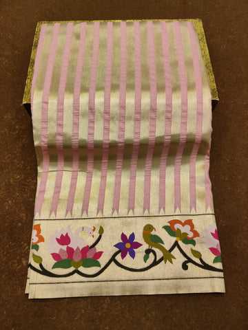 Vertical Stripes Paithani saree