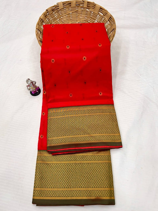 Red Paithani Saree