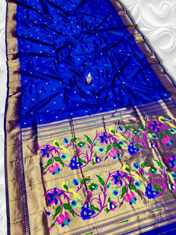 Blue Paithani Saree