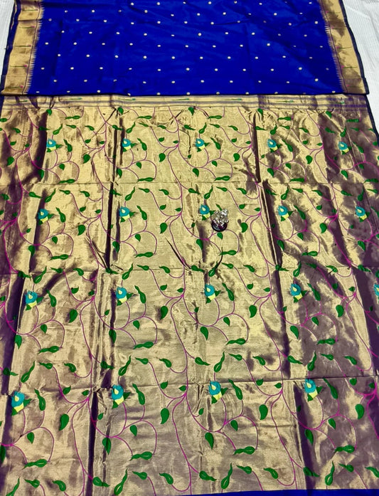Blue Paithani Saree
