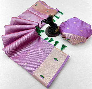 lavender Tissue Paithani Vol-2 Collection