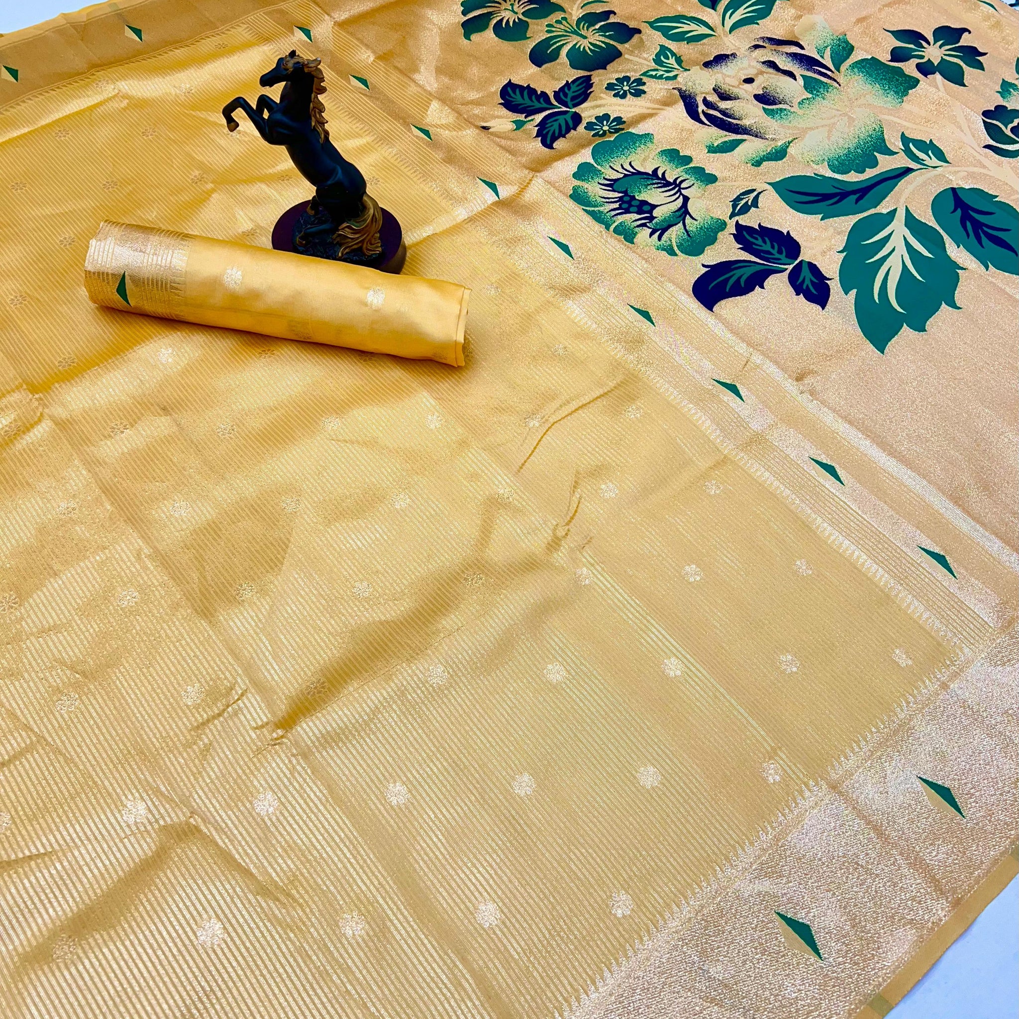 Yellow Tissue Paithani Vol-2 Collection