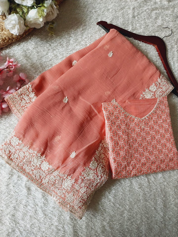 Premium Crunchy Fabric Saree Collection